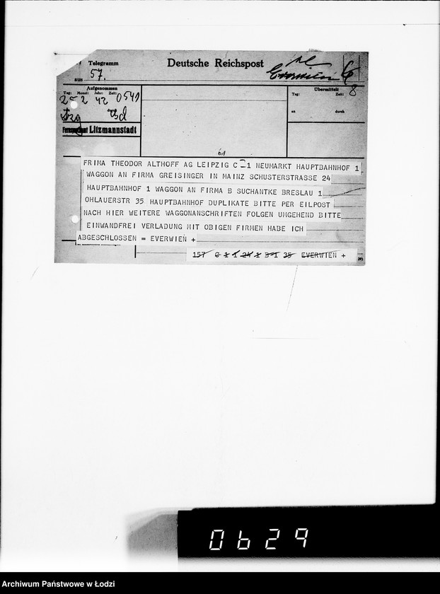 Obraz 12 z jednostki "[Korespondencja z firmą Otto Everwien w sprawie dostarczenia kojców dziecięcych]"