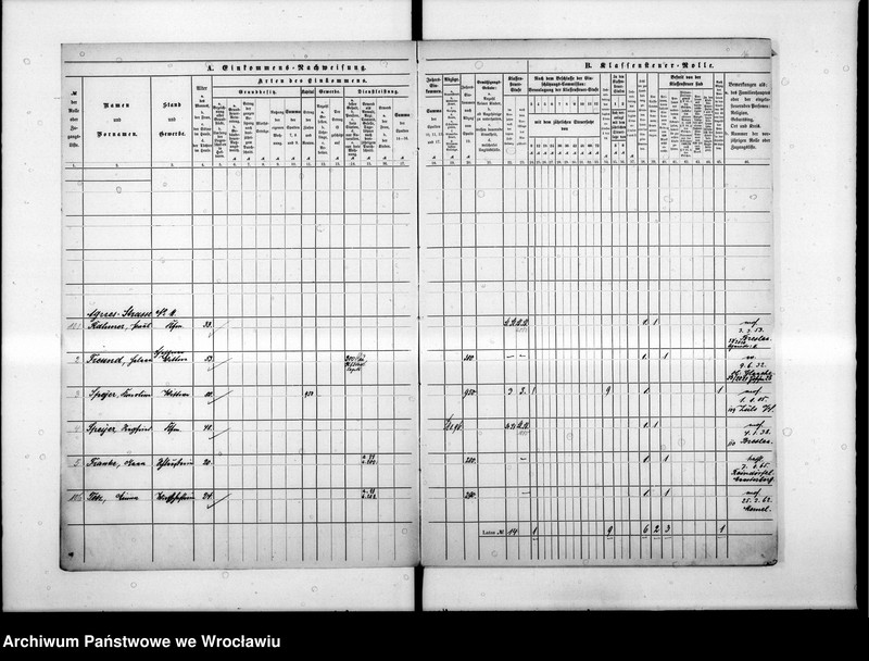 image.from.unit.number "Klassensteuerrolle nebst Eikommens - Nachweisung"