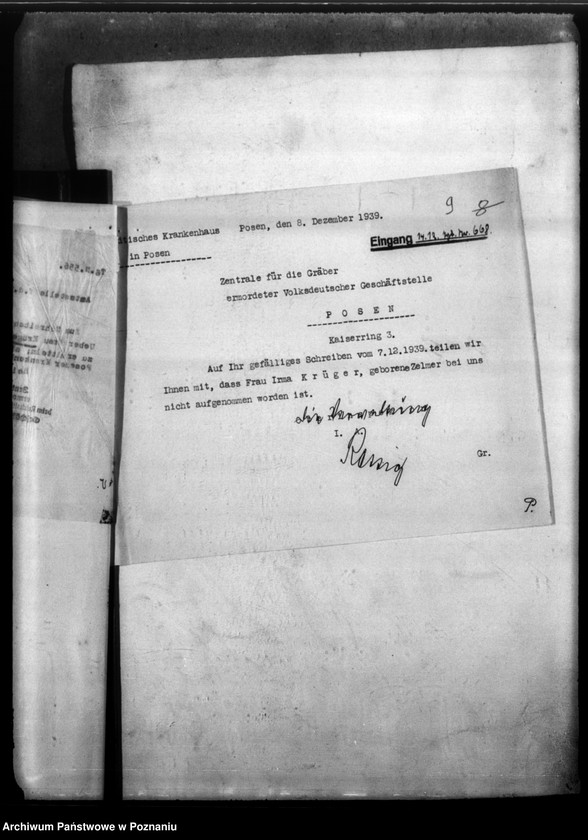 Obraz 12 z jednostki "Irma Krüger, geb. Zelmer, aus Litzmannstadt (Łódź)"