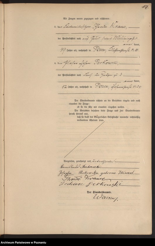 Obraz 20 z jednostki "Księga miejscowa małżeństw t. III"