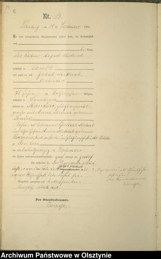 image.from.unit.number "Sterbe-Haupt-Register Nr 1 - 22"