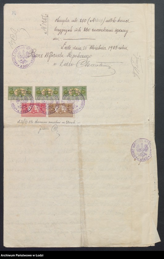 Obraz 18 z jednostki "Ludwik Heller i S-ka – wyrób i sprzedaż towarów manufakturowych"