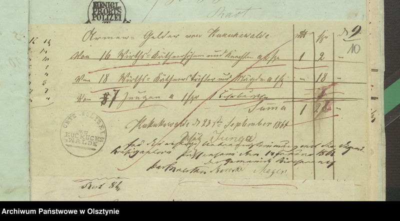 image.from.unit.number "Einnahme und Ausgabe Beläge zur Kirchspiels Armen-Kassen-Rechnung"