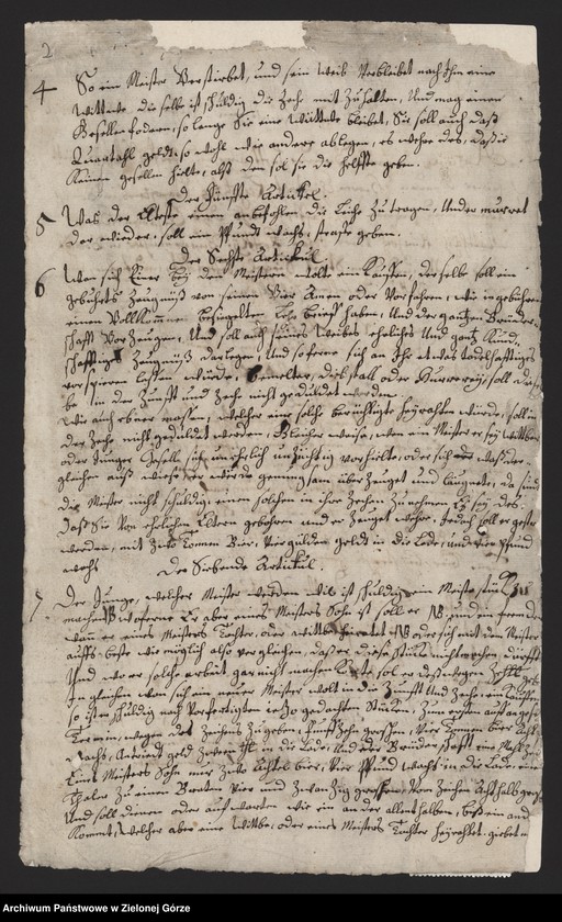 image.from.collection.number "Artykuły, wilkierze i przywileje cechów miasta Babimost111"