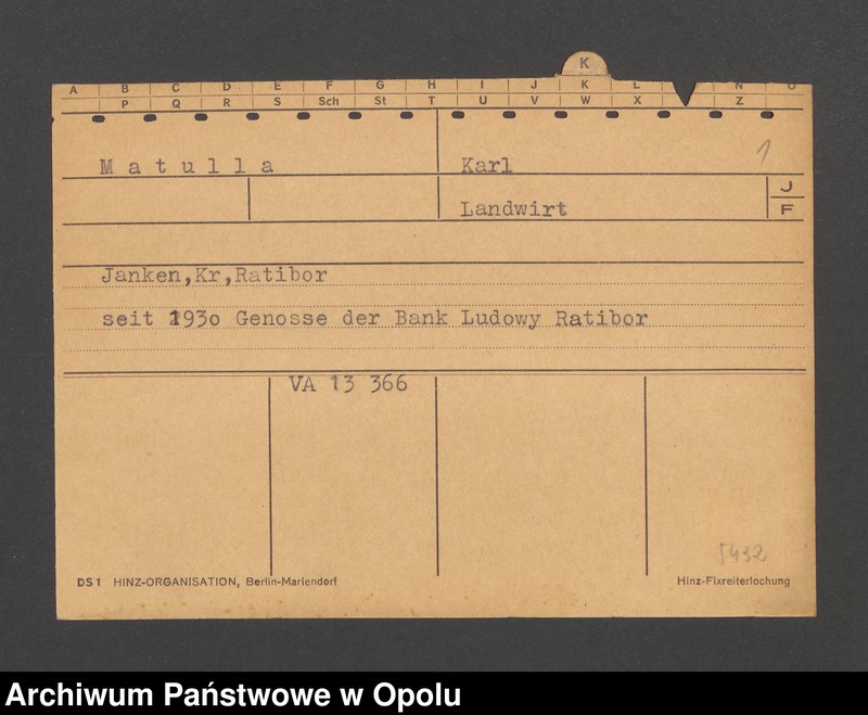 Obraz 3 z jednostki "[Matulla Karl, Janken]"