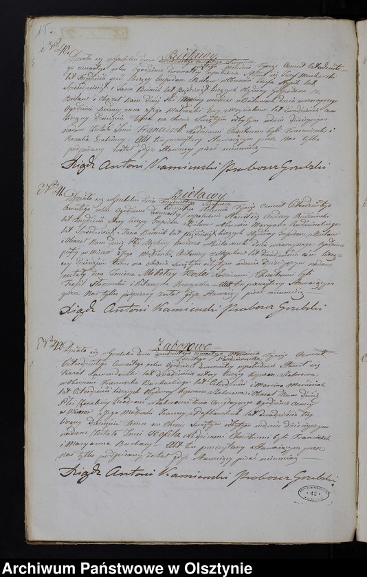 image.from.unit.number "Duplikat Aktów Urodzenia, Zaślubień, Zeńścia na Rok 1844 z Parafii Grzebskiej"