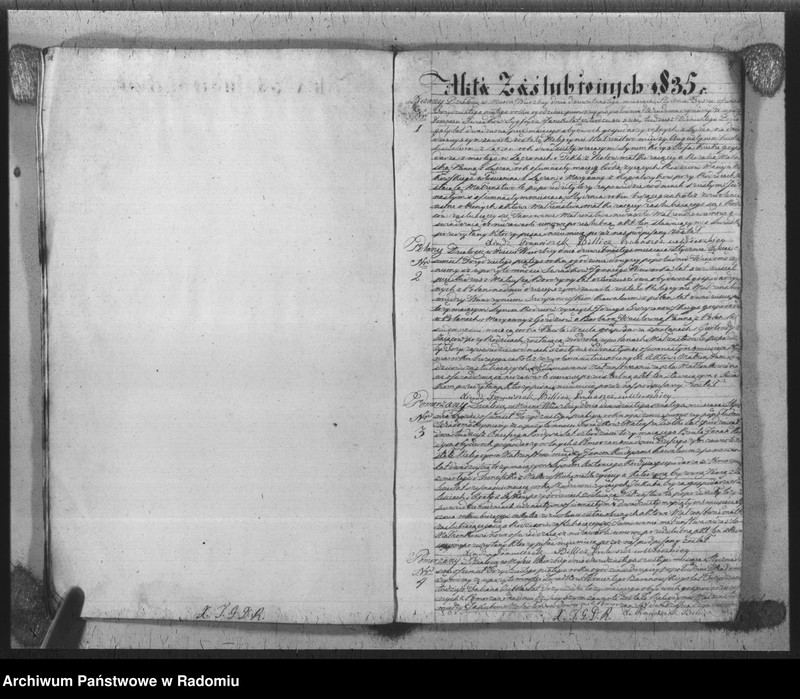 image.from.unit.number "Parafia Wierzbica Duplikat aktów urodzenia, zaślubienia i zeyścia roku 1835"