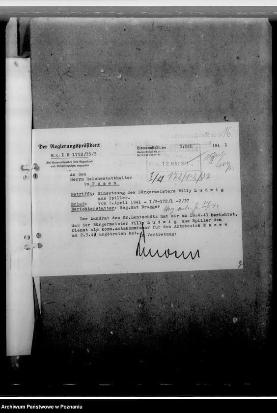 Obraz 20 z jednostki "Ludwig, Willi - komisarz obwodowy"