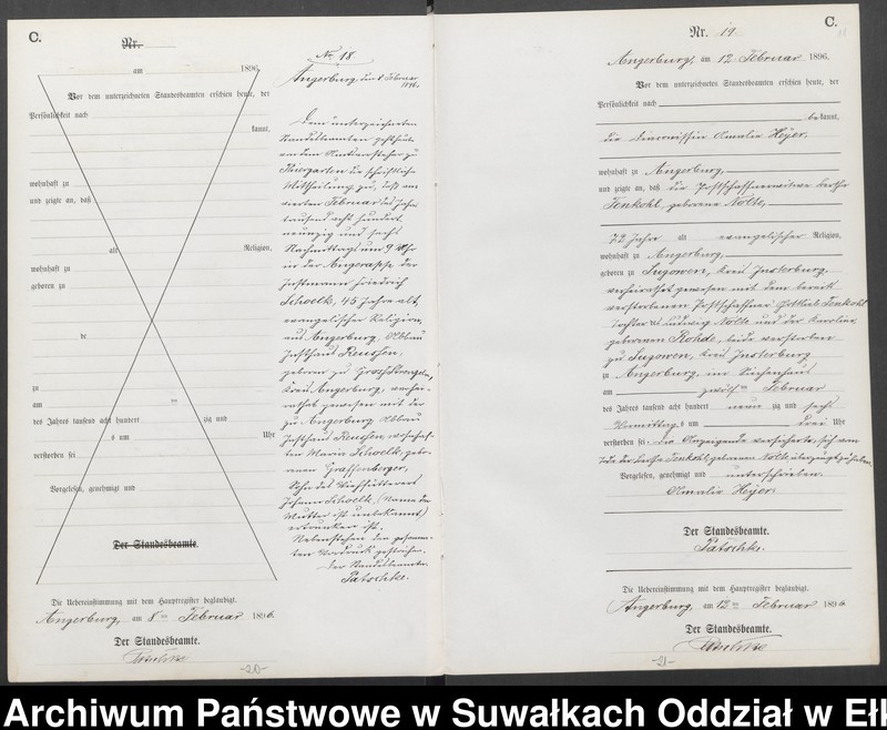 image.from.unit.number "Sterbe-Neben-Register des Preussischen Standes-Amtes Angerburg Kreis Angerburg"