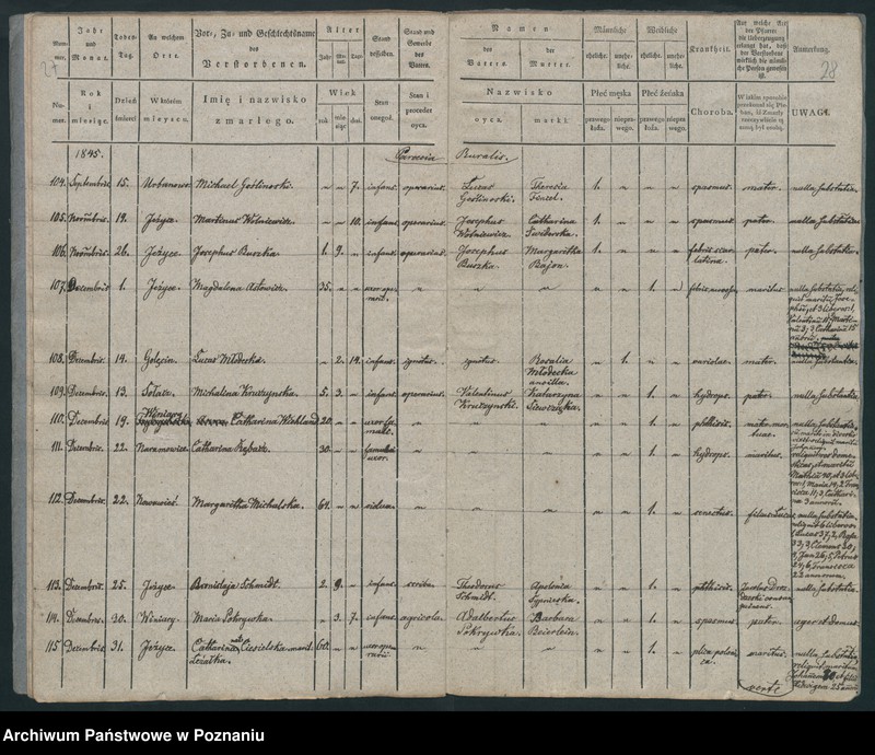 Obraz 16 z jednostki "Księga zgonów"