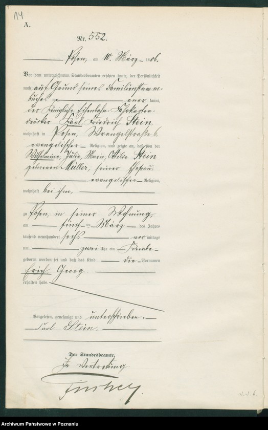 Obraz 16 z jednostki "Księga miejscowa urodzeń tom II"