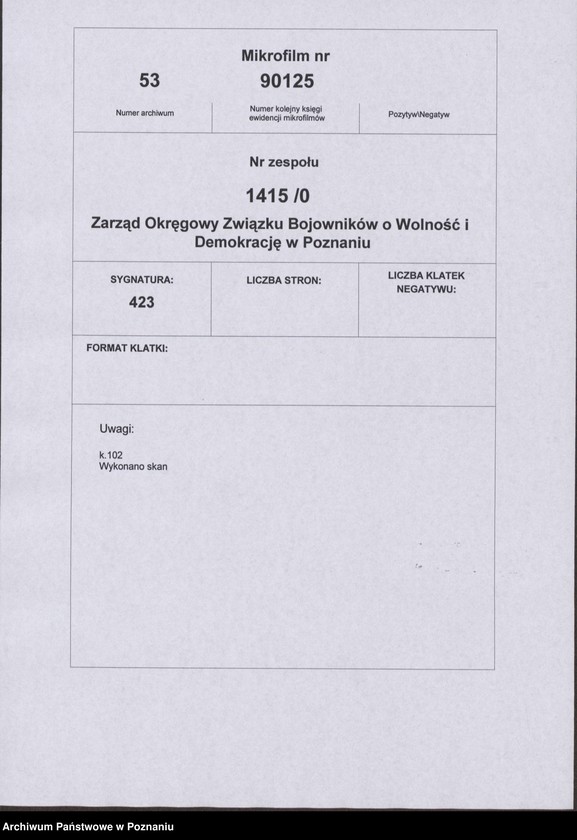 Obraz 5 z jednostki "Życiorysy powstańców wielkopolskich: J - tom V /Jeziorny Ludwik - Juszczak Jan/."