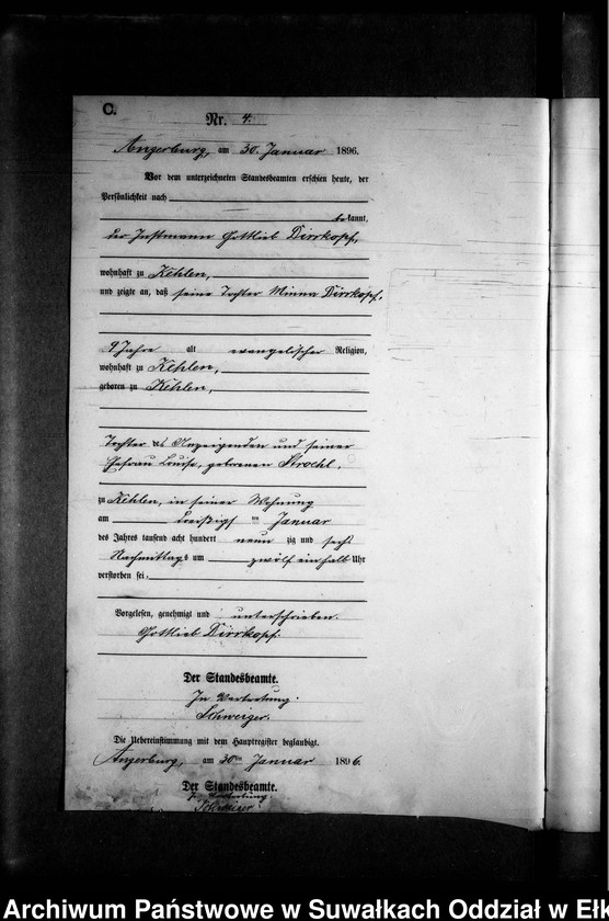 image.from.unit.number "Sterbe-Neben-Register des Preussischen Standes-Amtes Kehlen Kreis Angerburg"