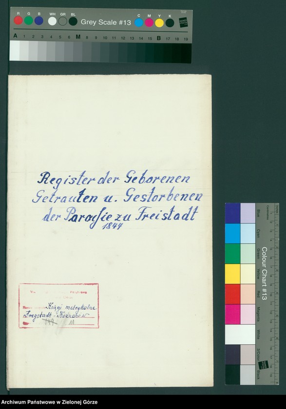 image.from.unit.number "Geboren, Getrauten, Gestorbenen bei der katholische Stadt - Pfarrkirche zu Freistadt"