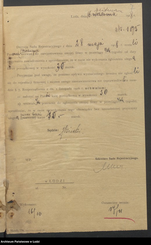 Obraz 9 z jednostki "Izrael Chaim Praszkier- sprzedaż farb"