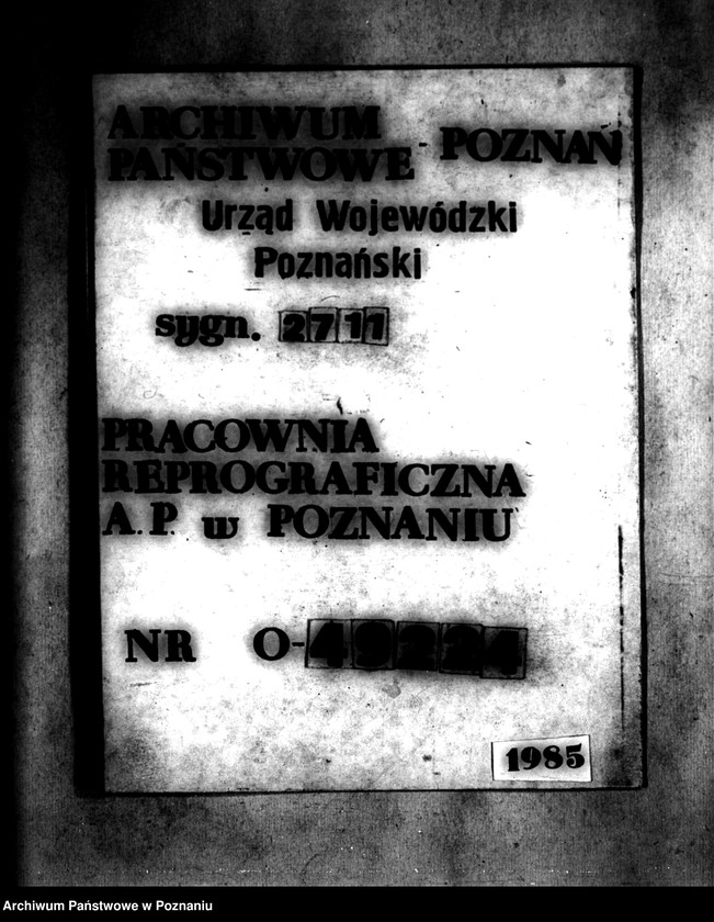 Obraz 1 z jednostki "Majątek Pawłowice powiatu poznańskiego wyłączenie z art. 5 ustawy o wykonaniu reformy rolnej"