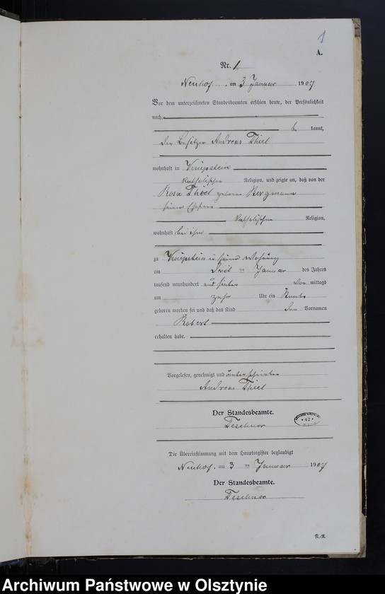 image.from.unit.number "Geburts -Neben-Register Nr.1-140"