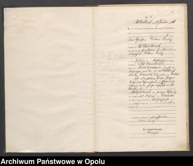 image.from.unit.number "Księga Zgonów Miejscowa Siołkowice Stare za rok 1916-1917"