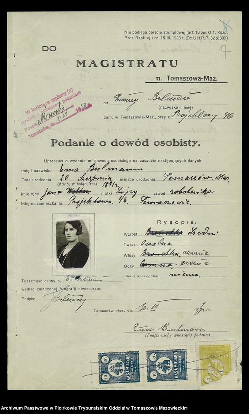 Obraz 20 z jednostki "Akta dowodów osobistych. Tom II-gi"