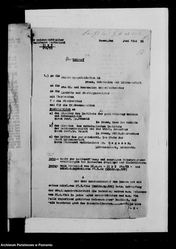 Obraz 14 z jednostki "Statistik der Gesundheitsämter über Todesursachen deutscher Kinder"