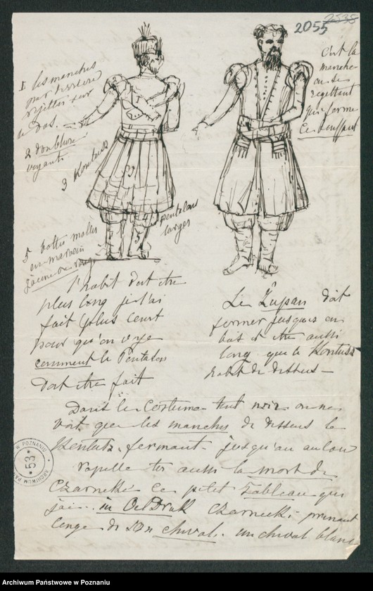 Obraz 3 z kolekcji "Szkice krawieckie w korespondencji Józefy Radolińskiej (1809-1880) z jej synem Hugonem (1841-1917) i synową Lucy Catherine Wakefield"