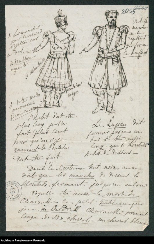Obraz 3 z kolekcji "Szkice krawieckie w korespondencji Józefy Radolińskiej (1809-1880) z jej synem Hugonem (1841-1917) i synową Lucy Catherine Wakefield111"