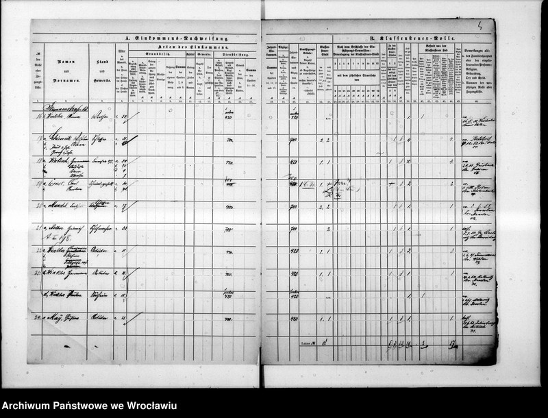 image.from.unit.number "Klassensteuerrolle nebst Eikommens - Nachweisung"