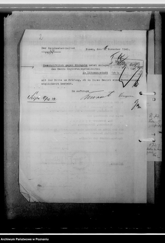 Obraz 6 z jednostki "Strengert, Rudolf und Rodius, Bernhard - Bewerbung als Amtskommissar"