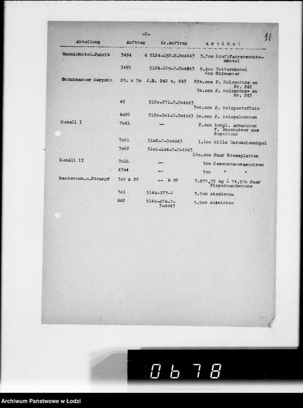 Obraz 15 z jednostki "Bewegungsberichte [Z realizacji zamówień wojskowych]"