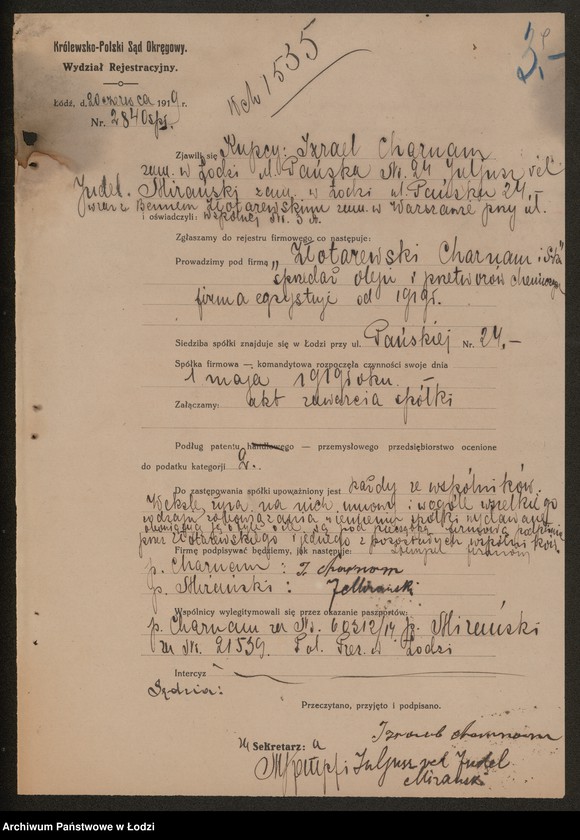 Obraz 11 z jednostki "Złotarewski, Charnam i S-ka – sprzedaż oleju i przetworów chemicznych"