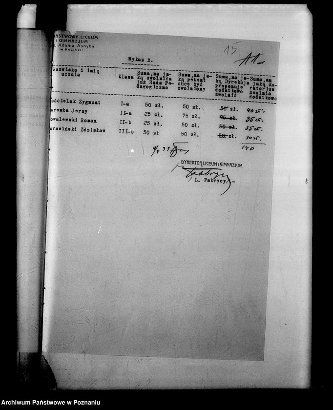 Obraz 19 z jednostki "Państwowe Gimnazjum imienia Adama Asnyka- Kalisz"