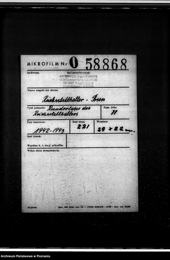 Obraz 2 z jednostki "Rundschreiben des Reichsstatthalters"