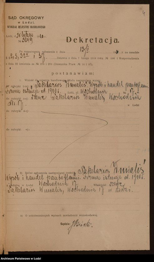 Obraz 6 z jednostki "Sakelarios Wuwalis- wyrób i handel pantoflami"