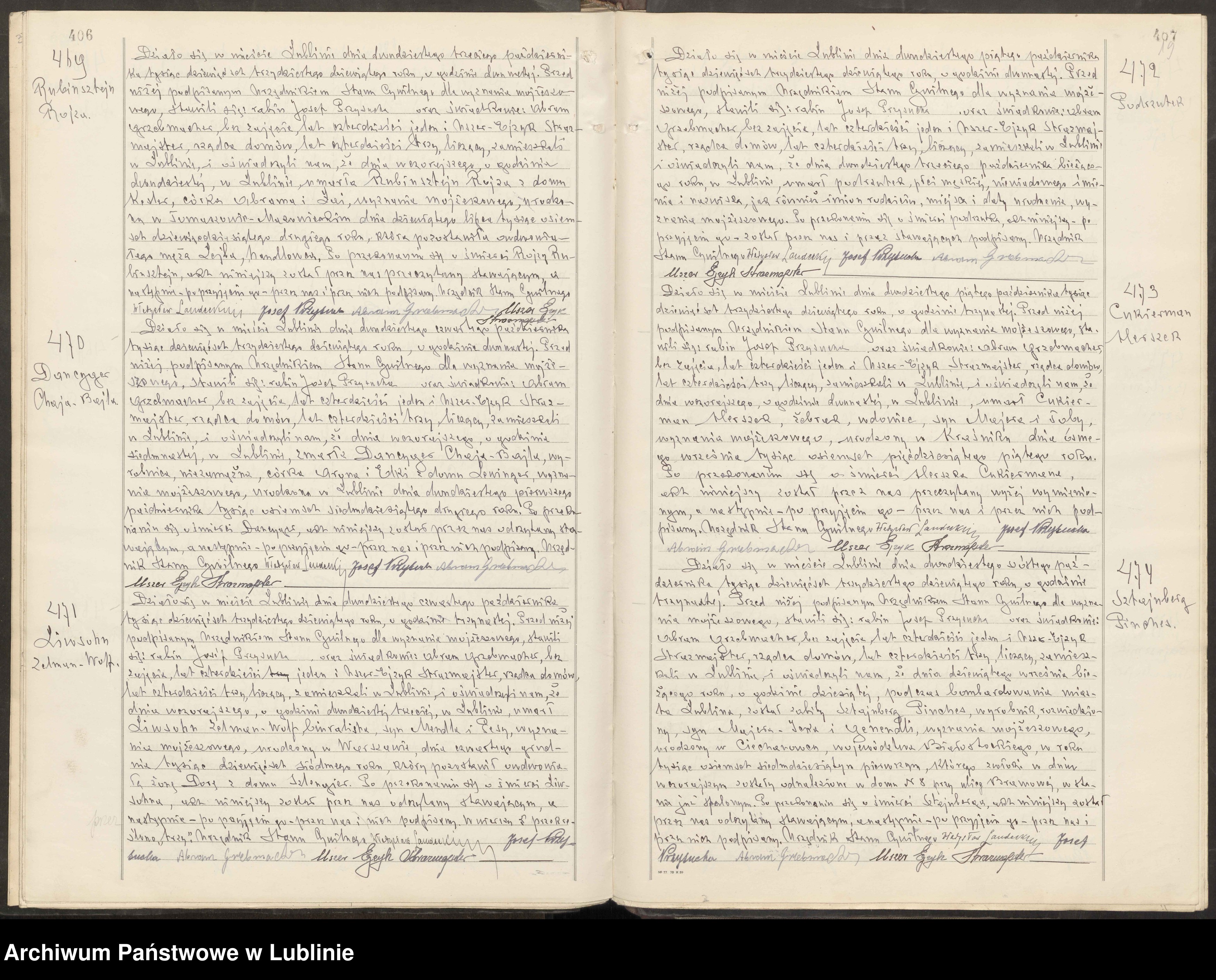 Skan z jednostki: Księga zgonów