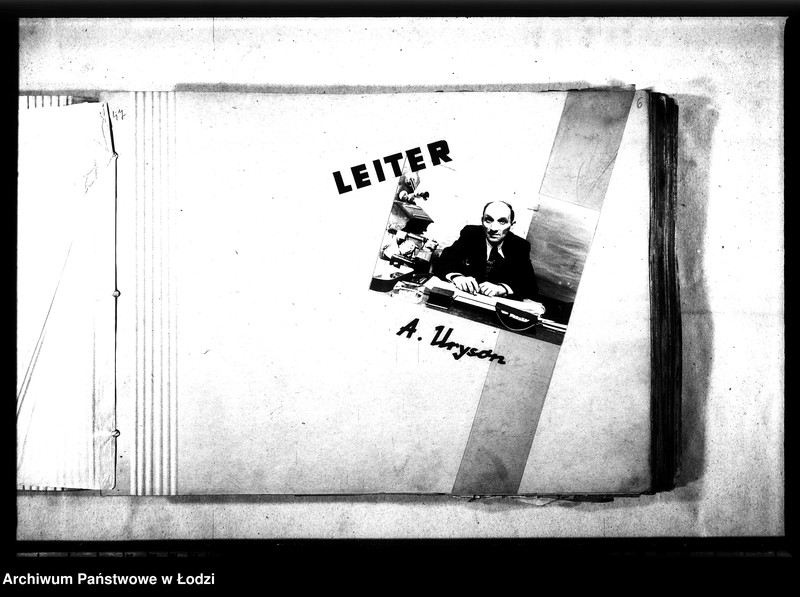 Obraz 9 z jednostki "[Album Arbeisamtu - Wydziału Pracy. Pracownicy wydziałów, graficzne przedstawienie schematu organizacji, używane druki, objaśnienia historyczne, rozbiórki domów]"