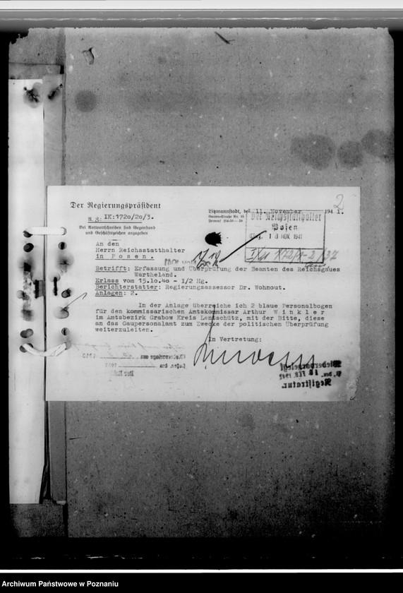 Obraz 6 z jednostki "Winkler, Artur - komisarz obwodowy"