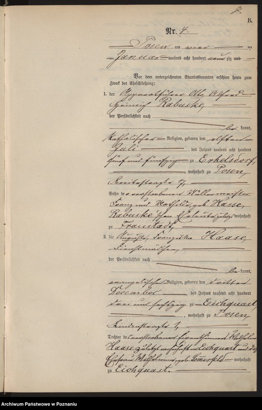 Obraz 10 z jednostki "Księga małżeństw t. I"