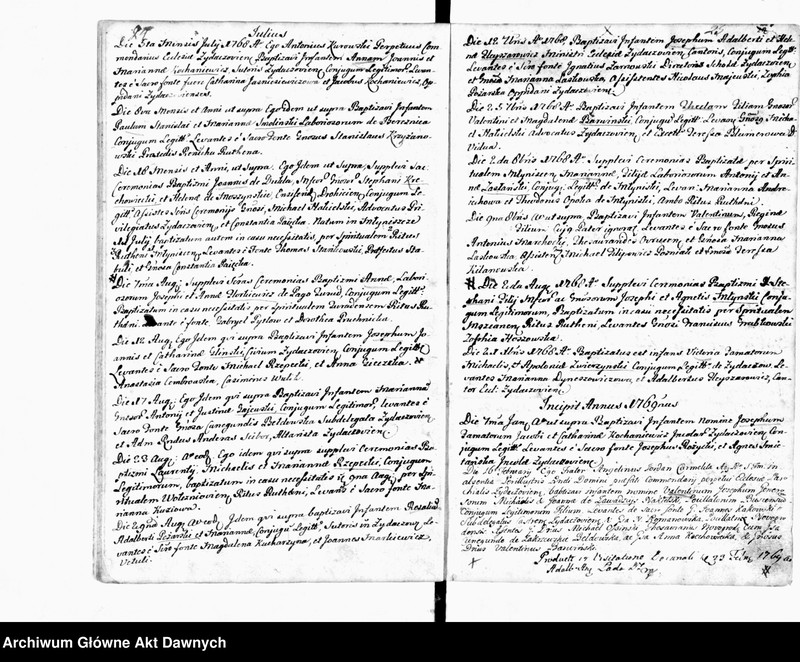 image.from.unit.number "Parafia: Żydaczów. Dekanat: Stryj. Księga metrykalna chrztów dla całej parafii."