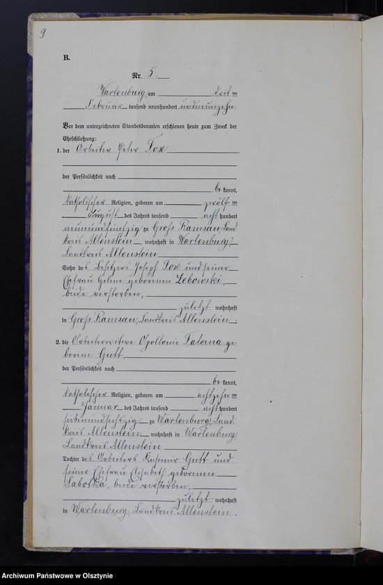 image.from.unit.number "Heirats-Haupt-Register Nr 1 - 100"