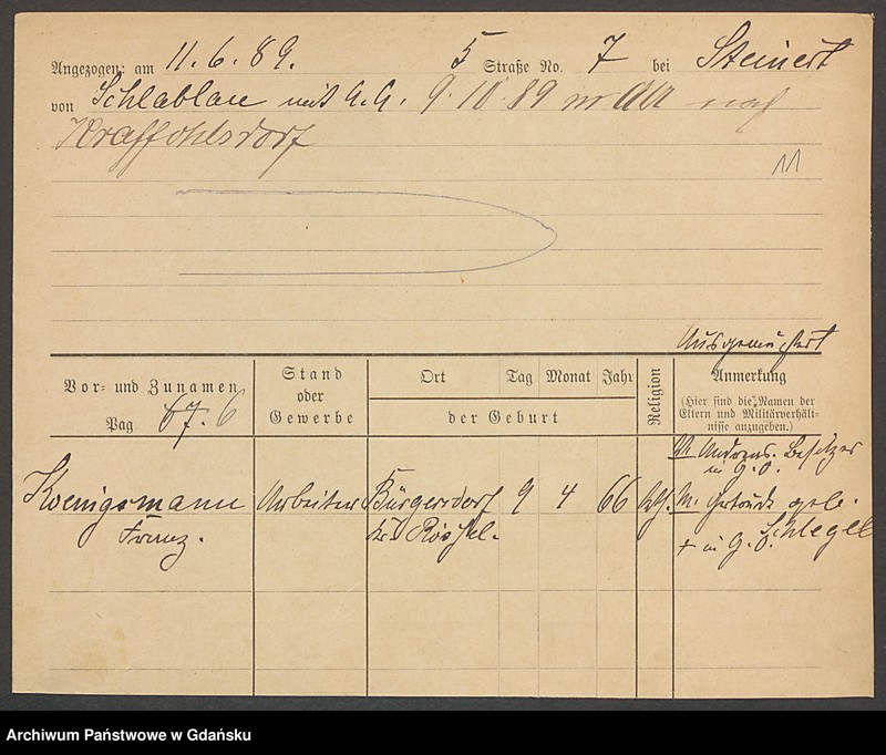 image.from.unit.number "Karty meldunkowe: Königsbeck - Koewius"