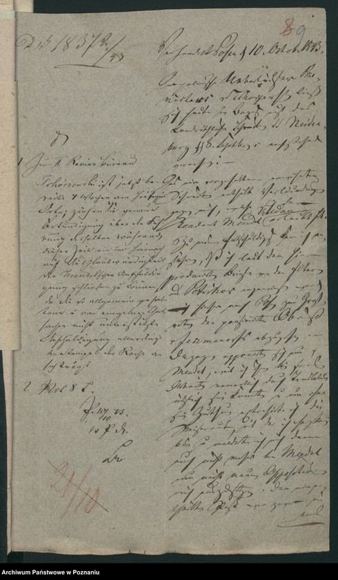 Obraz 14 z jednostki "A. betr. den polnischen Überläufer Przemysław von Tchorzewski"