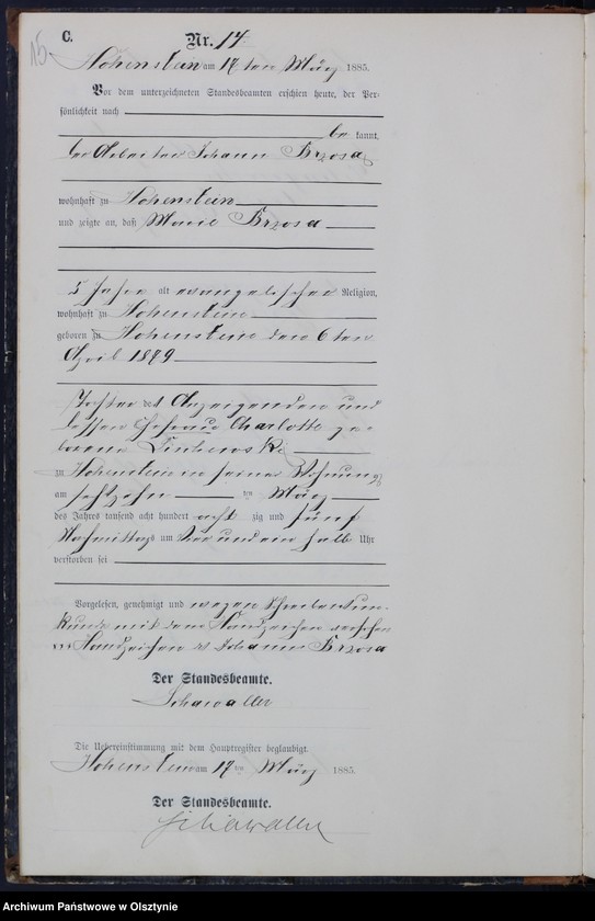 image.from.unit.number "Sterbe-Neben-Register Nr 1 - 65"