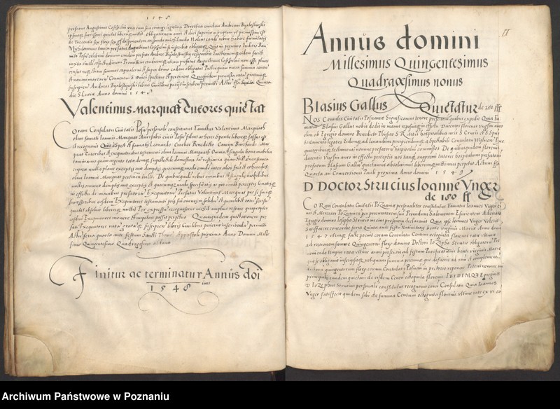 Obraz 16 z jednostki "Liber obligacionum, decretorum, quietationum, contractuum. Acta consulatus Posnaniensis ab anno 1548."