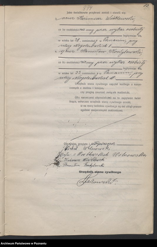 Obraz 15 z jednostki "Księga miejscowa małżeństw tom IV [Rejestr główny małżeństw]"