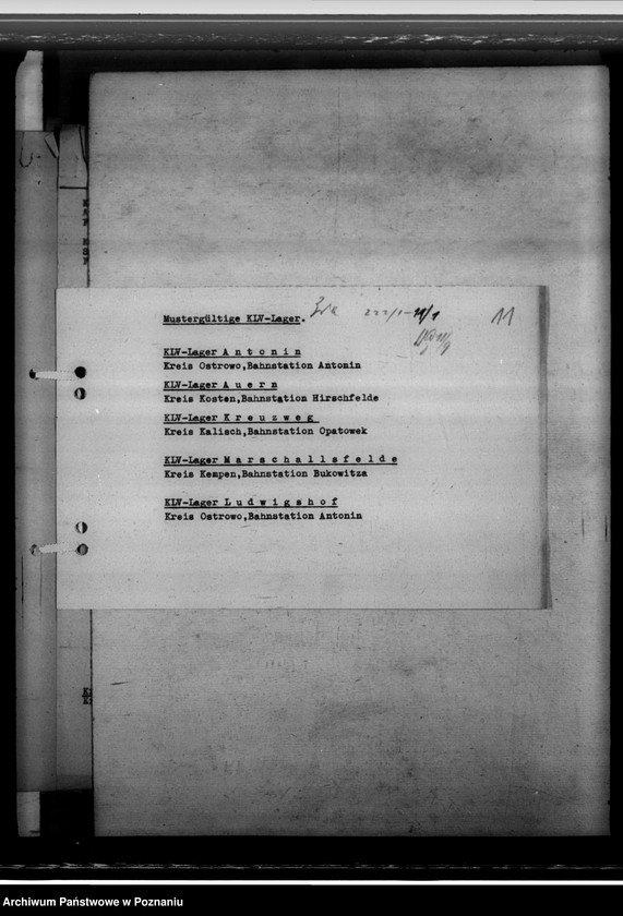 Obraz 15 z jednostki "K L V - Lager. Fortlaufende Liste"