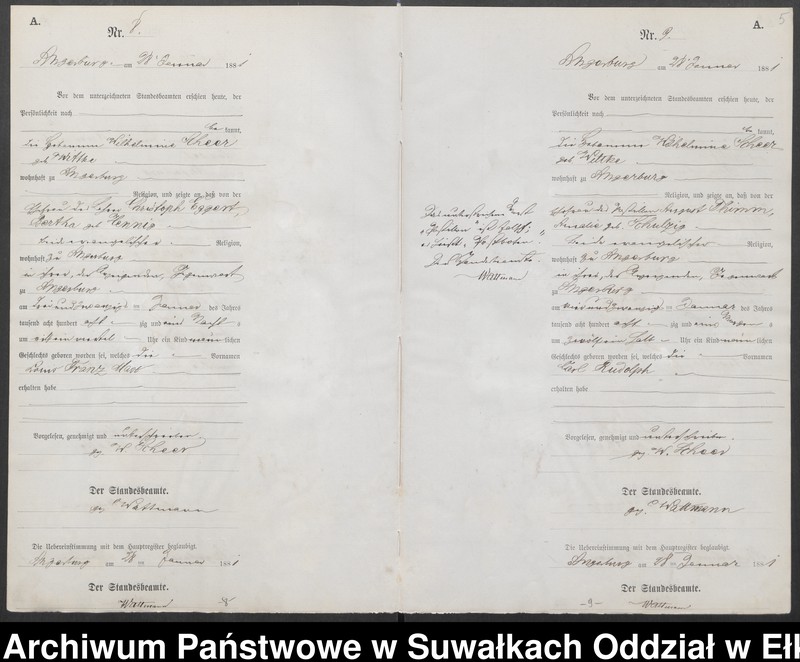 image.from.unit.number "[Geburts-Neben-Register des Preussischen Standes-Amtes Angerburg Kreis Angerburg] Nr1-Nr120"