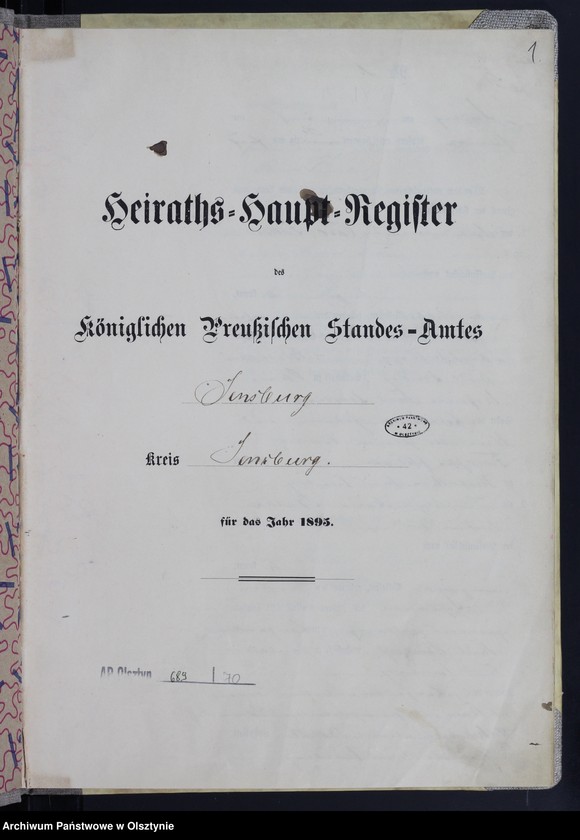 image.from.unit.number "Heiraths-Haupt-Register Nr 1 - 69"