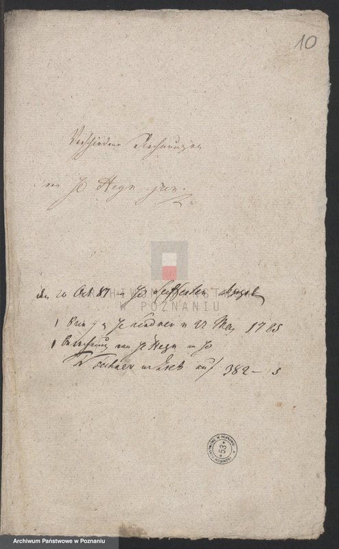Obraz 13 z jednostki "Acta judicialia in Schuldsachen Samuel Gottlieb Abitz entgegen Beniamin Gottlob Hein eine Anforderung von 2200 fl. Kapital anbetreffend verhandelt vor denen löbl. Stadtgerichten Lissa; język niemiecki"