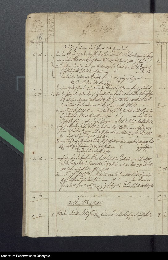 image.from.unit.number "Passenheimsche Hospital Rechnung"