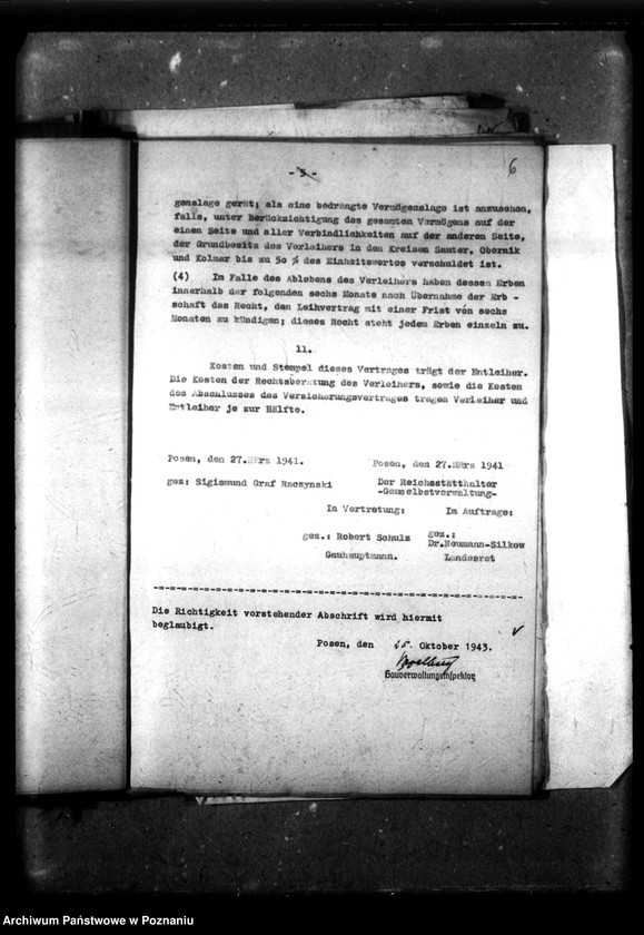 Obraz 10 z jednostki "Leihvertrag - Raczynski Gemälde-Galerie."